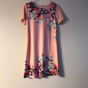 Women’s Floral Print Short Sleeve Dress
